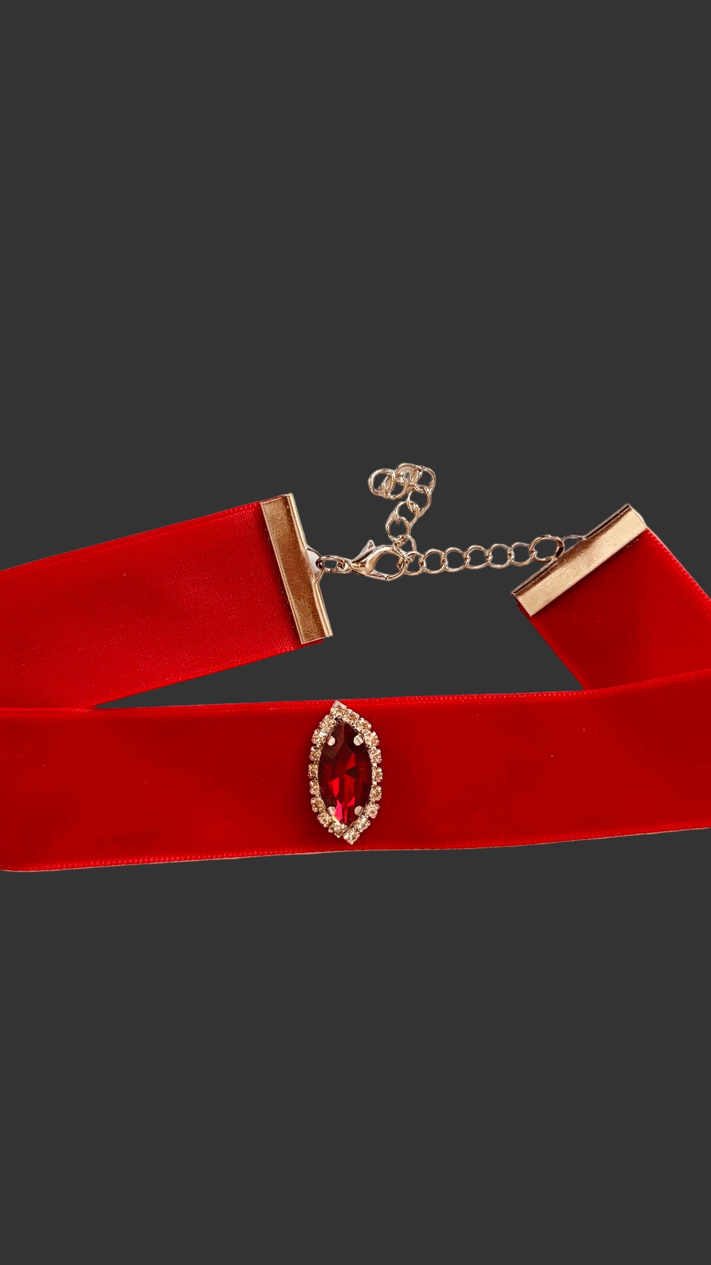 Elizabeth Velvet Ruby Choker – Marina Karelyan Couture (ELC Edition)