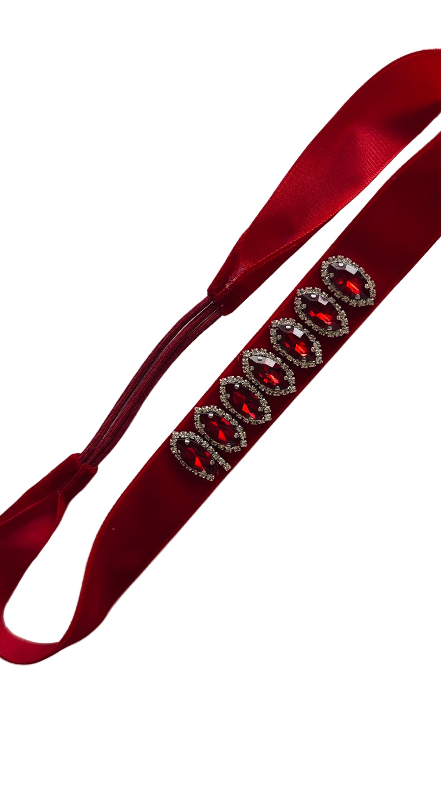 Elizabeth Red Crystal Crown Headband – Marina Karelyan Couture (ELC Edition)